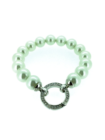 Zinzi Ladies Sale Silver Jewellery - Sterling Silver Pearl Bracelet - Zia400, Zi355z